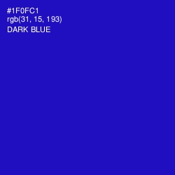 #1F0FC1 - Dark Blue Color Image