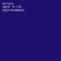 #1F1070 - Deep Koamaru Color Image