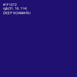 #1F1072 - Deep Koamaru Color Image