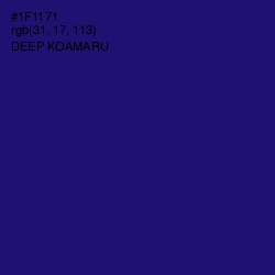 #1F1171 - Deep Koamaru Color Image