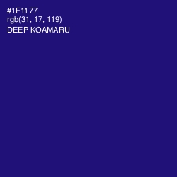 #1F1177 - Deep Koamaru Color Image