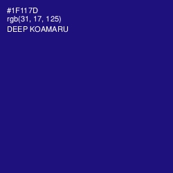 #1F117D - Deep Koamaru Color Image