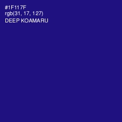 #1F117F - Deep Koamaru Color Image