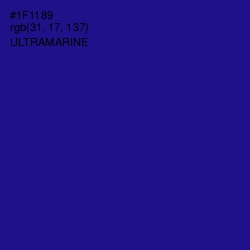 #1F1189 - Ultramarine Color Image