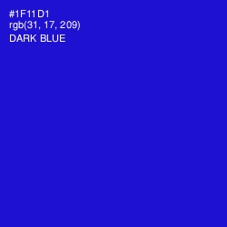 #1F11D1 - Dark Blue Color Image