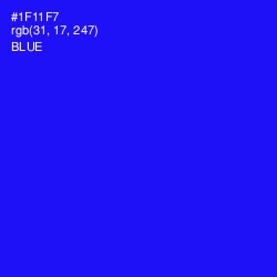 #1F11F7 - Blue Color Image