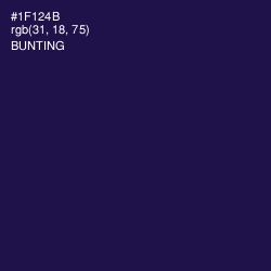 #1F124B - Bunting Color Image
