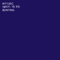#1F125C - Bunting Color Image