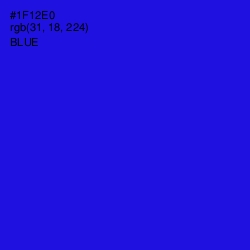 #1F12E0 - Blue Color Image