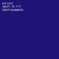 #1F1375 - Deep Koamaru Color Image