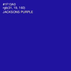 #1F13A0 - Jacksons Purple Color Image