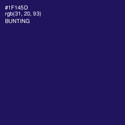 #1F145D - Bunting Color Image