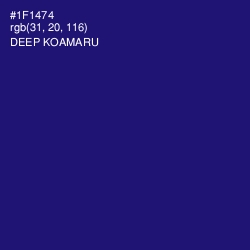 #1F1474 - Deep Koamaru Color Image