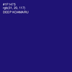 #1F1475 - Deep Koamaru Color Image