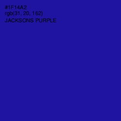 #1F14A2 - Jacksons Purple Color Image