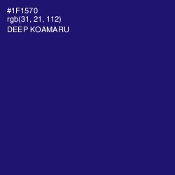 #1F1570 - Deep Koamaru Color Image