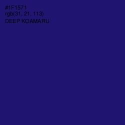 #1F1571 - Deep Koamaru Color Image
