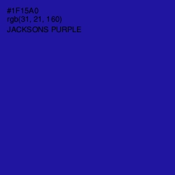 #1F15A0 - Jacksons Purple Color Image