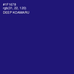 #1F1678 - Deep Koamaru Color Image
