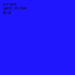 #1F16FE - Blue Color Image