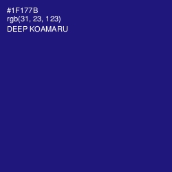 #1F177B - Deep Koamaru Color Image