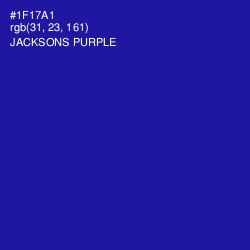 #1F17A1 - Jacksons Purple Color Image
