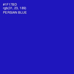 #1F17BD - Persian Blue Color Image
