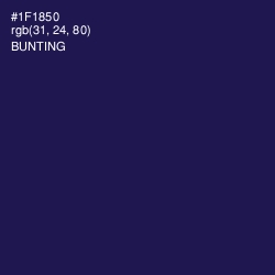 #1F1850 - Bunting Color Image