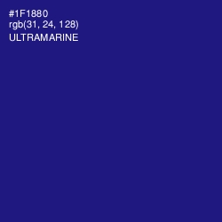 #1F1880 - Ultramarine Color Image