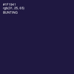 #1F1941 - Bunting Color Image