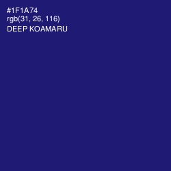 #1F1A74 - Deep Koamaru Color Image