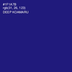 #1F1A7B - Deep Koamaru Color Image