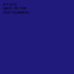 #1F1A7C - Deep Koamaru Color Image