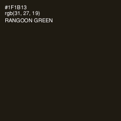 #1F1B13 - Rangoon Green Color Image