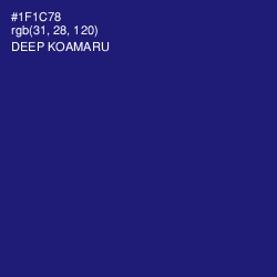 #1F1C78 - Deep Koamaru Color Image