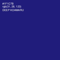 #1F1C7B - Deep Koamaru Color Image