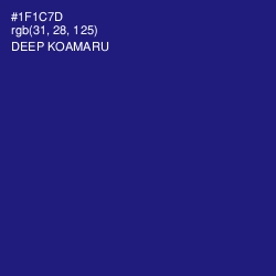 #1F1C7D - Deep Koamaru Color Image