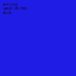 #1F1CE6 - Blue Color Image