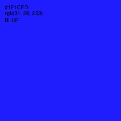 #1F1CFD - Blue Color Image