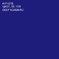 #1F1D7B - Deep Koamaru Color Image