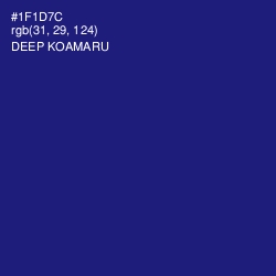 #1F1D7C - Deep Koamaru Color Image