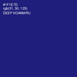 #1F1E7D - Deep Koamaru Color Image