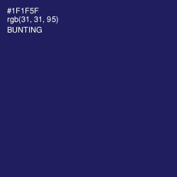 #1F1F5F - Bunting Color Image