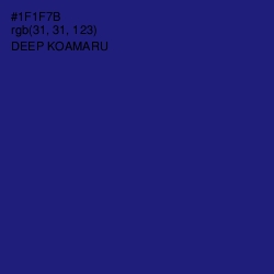 #1F1F7B - Deep Koamaru Color Image