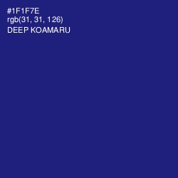 #1F1F7E - Deep Koamaru Color Image