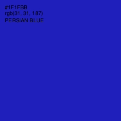 #1F1FBB - Persian Blue Color Image