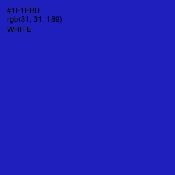 #1F1FBD - Persian Blue Color Image