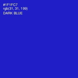 #1F1FC7 - Dark Blue Color Image