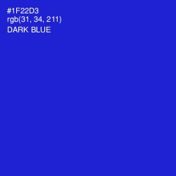 #1F22D3 - Dark Blue Color Image