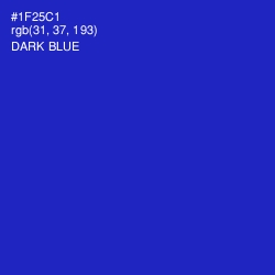 #1F25C1 - Dark Blue Color Image